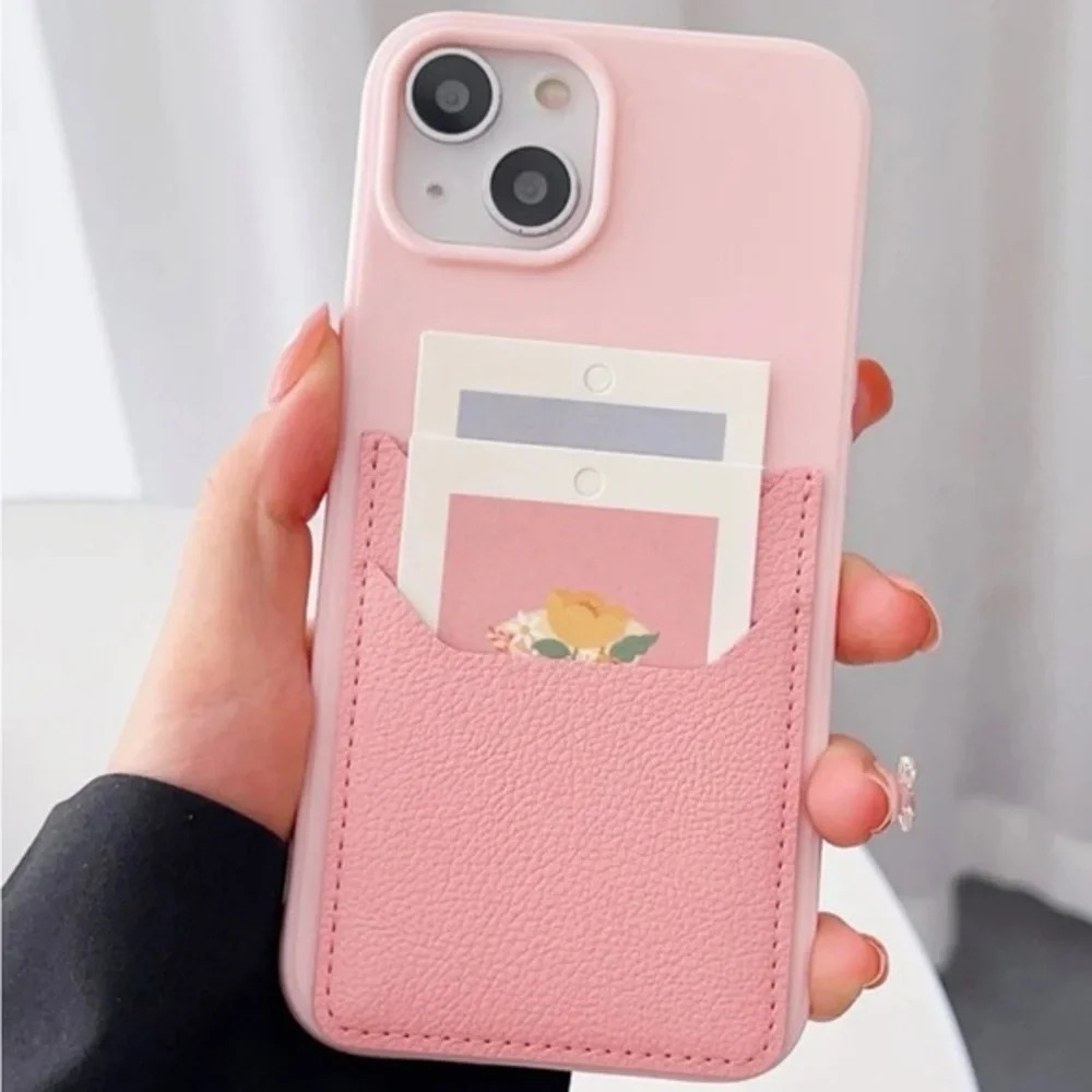 ⚠️Clearance💕iPhone 13 Pro Solid Pink With Card Slots - Picture 2 of 4